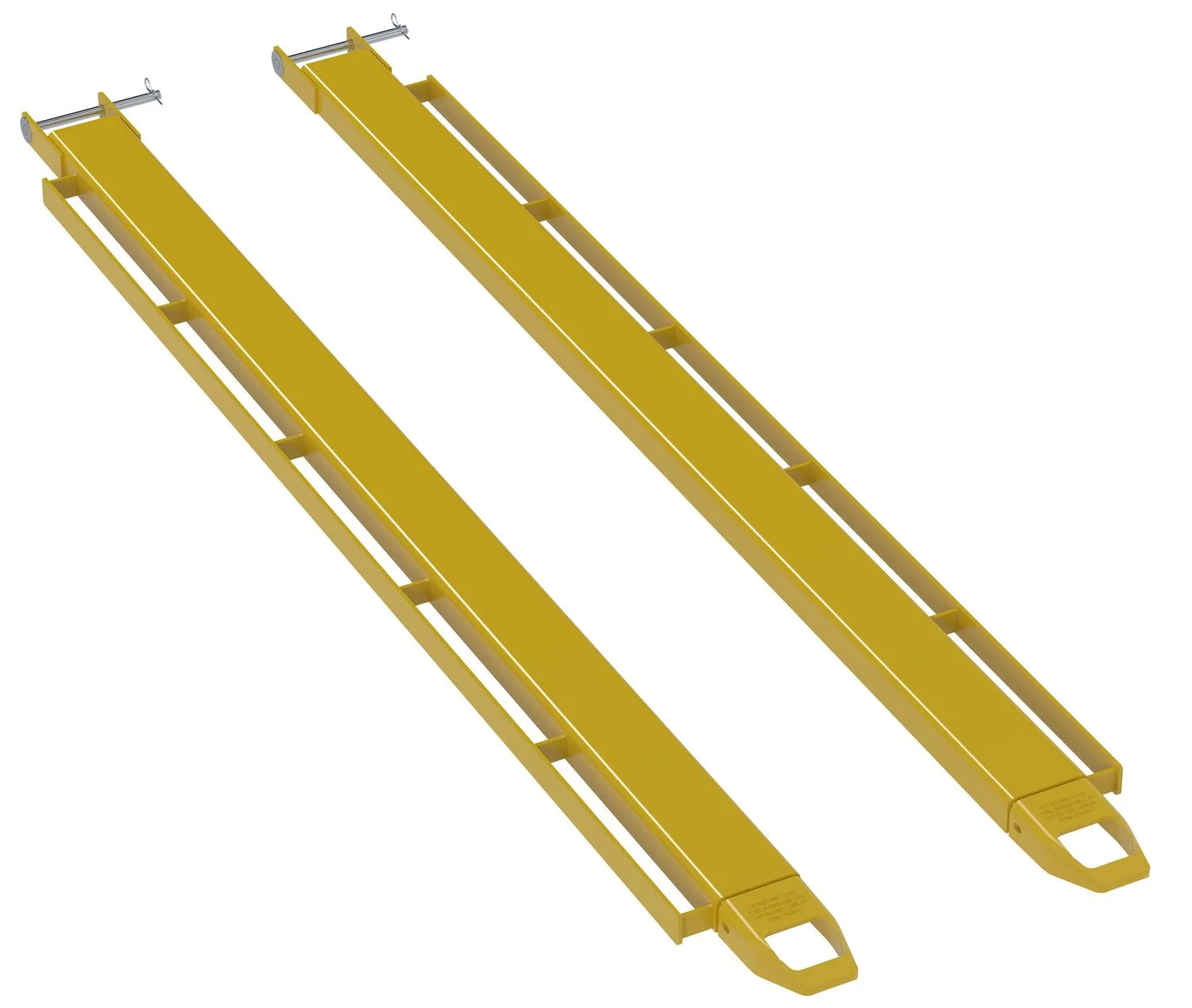 Vestil FE-4-96-P-LR fork extensions with side brackets for load strap