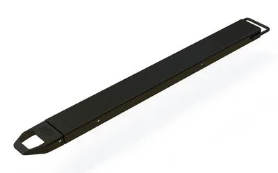 Vestil Steel Single Fork Extension 5 In. x 63 In. 4,000 Lb. Capacity Black