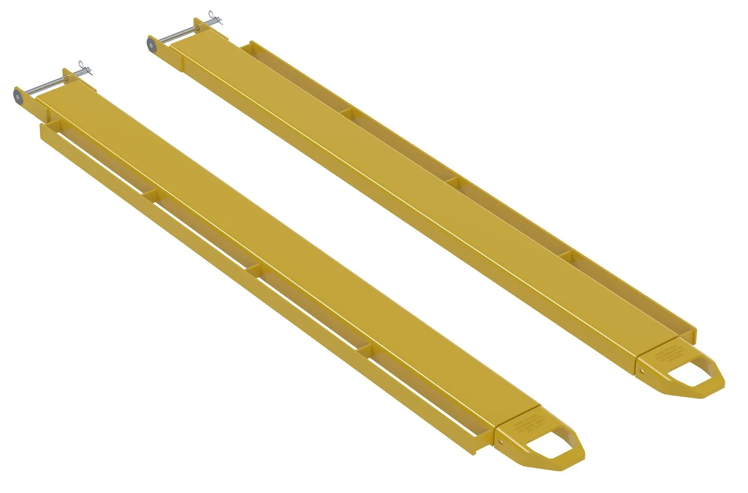 Vestil FE-5-84-P-LR fork extensions with side brackets for load strap