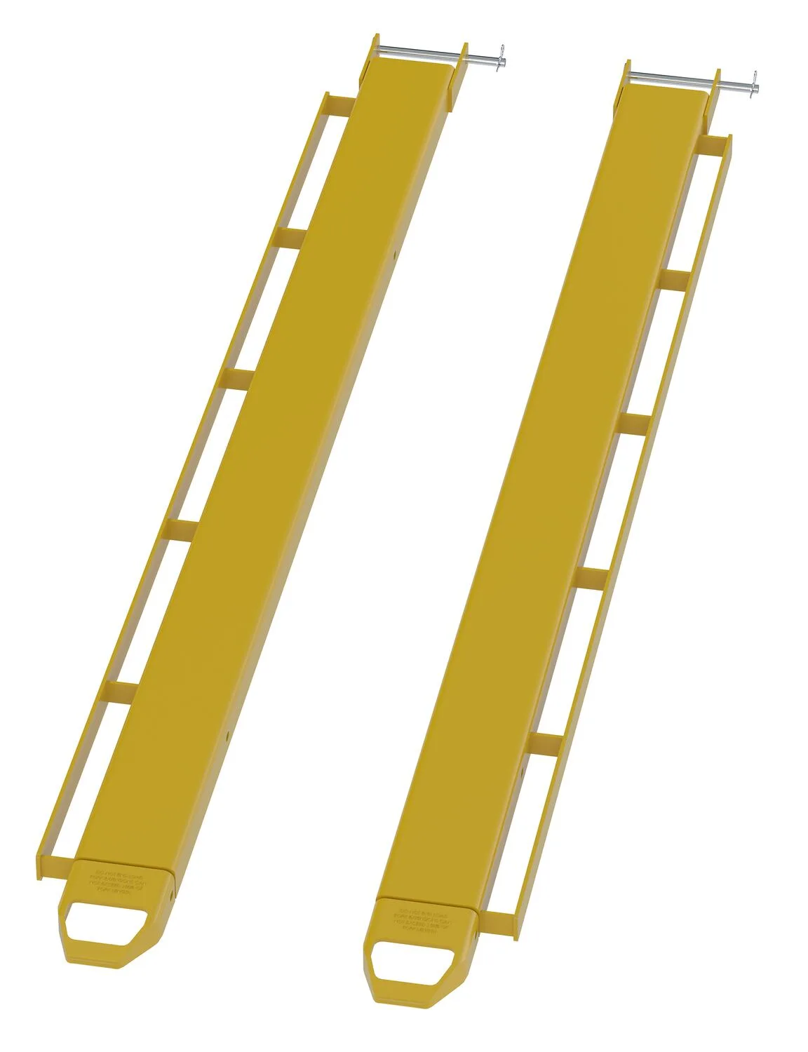 Vestil FE-5-96-P-LR fork extensions with side brackets for load strap