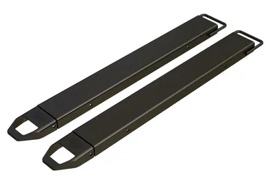 Vestil Steel Fork Extensions 6 In. x 54 In. 4,000 Lb. Capacity Black