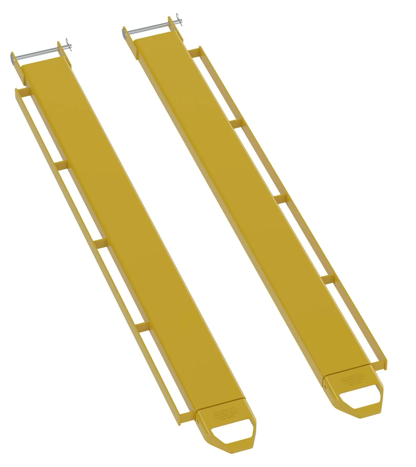 Vestil FE-6-84-P-LR fork extensions with side brackets for load strap