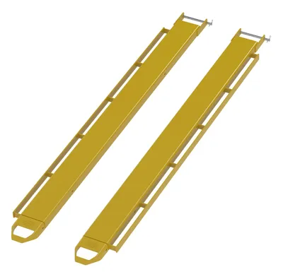 Vestil FE-6-96-P-LR fork extensions with side brackets for load strap