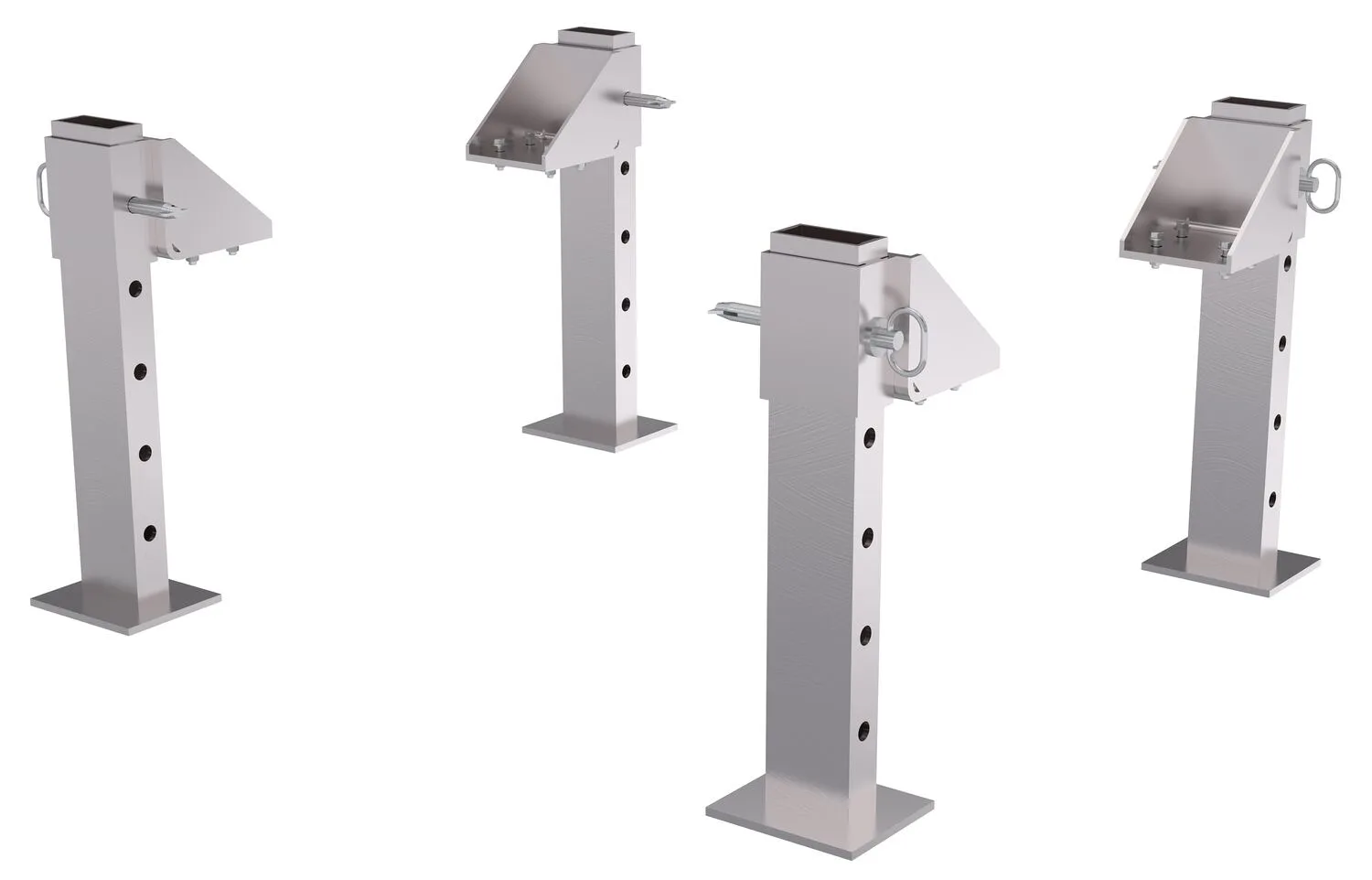 Vestil FHA-2-ALO-RF fixed height aluminum gantry cranes with adjustable leveling option