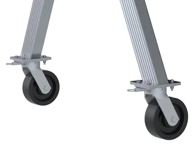 Vestil FHA-6-15-10 fixed height aluminum gantry crane shown from an alternate angle