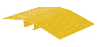 Vestil Fabricated Aluminum Hose and Cable Crossovers 24 In. x 48 In. 2000 Lb. Capacity Yellow