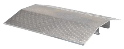 Vestil FHCR-48-40-8-4H fabricated aluminum hose & cable crossover shown from an alternate angle