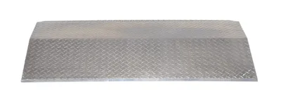 Vestil FHCR-48-40-8-4H fabricated aluminum hose & cable crossover shown from an alternate angle