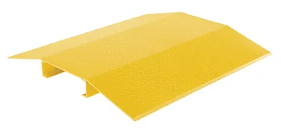 Vestil Fabricated Aluminum Hose and Cable Crossovers 48 In. x 44 In. 2000 Lb. Capacity Yellow