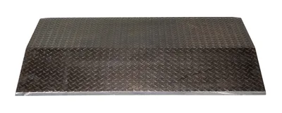Vestil FHCR-48-48-16-4H fabricated aluminum hose & cable crossover shown from an alternate angle