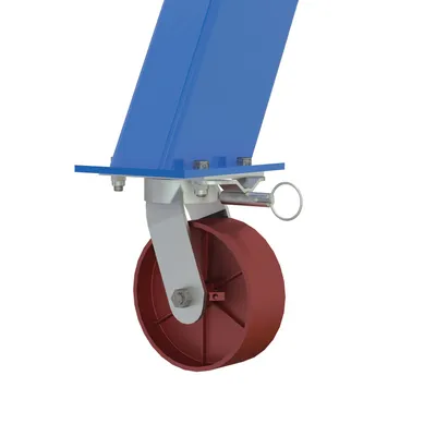 Vestil FHS-10-10 fixed steel gantry crane shown from an alternate angle