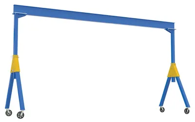 Vestil FHSN-2-10-VG fixed height steel gantry cranes with v-groove casters- knockdown
