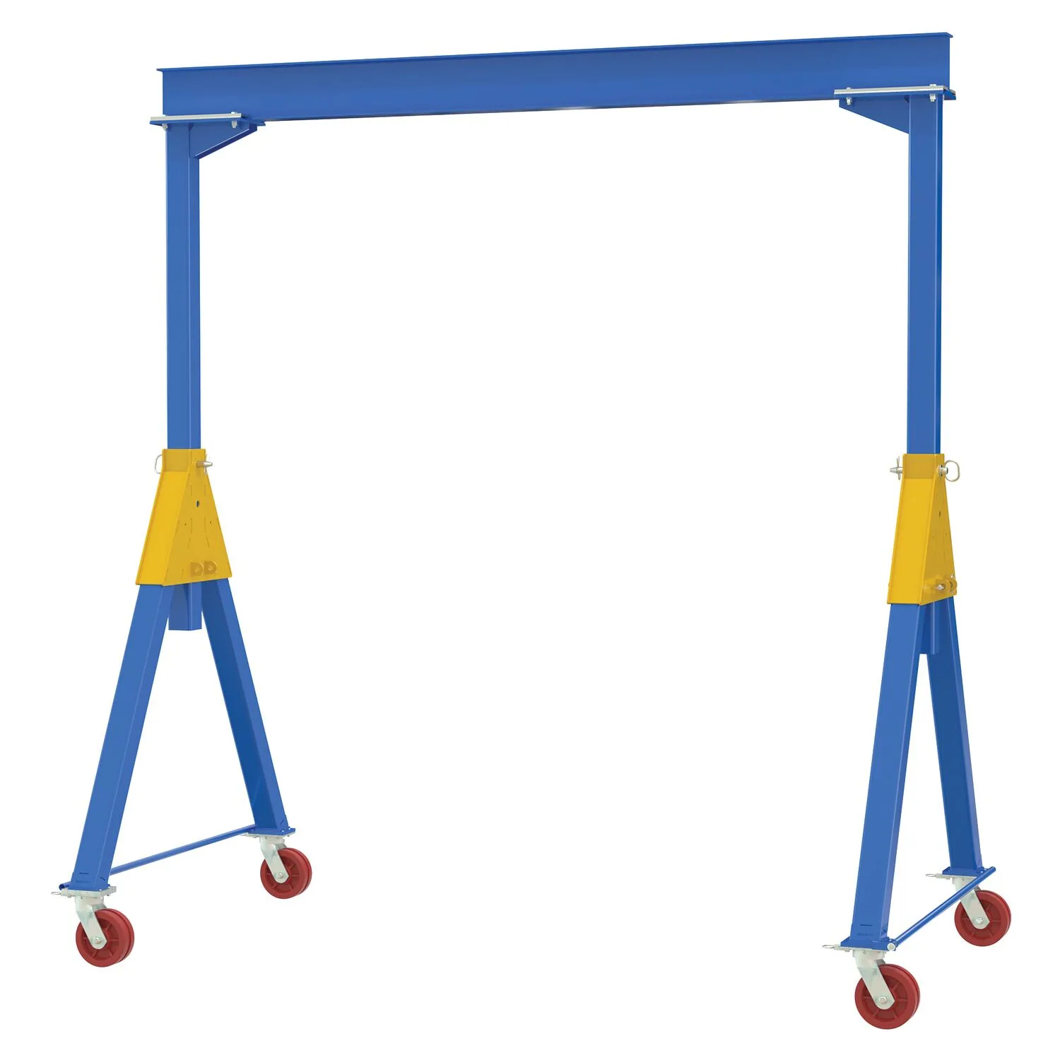 Vestil FHSN-8-15-VG fixed height steel gantry cranes with v-groove casters- knockdown