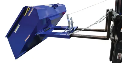Vestil FL-4000 fork mounted front loader shown from an alternate angle