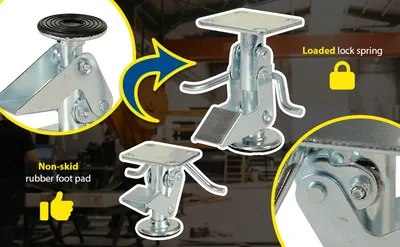 Vestil FL-5 economical floor lock feature highlights