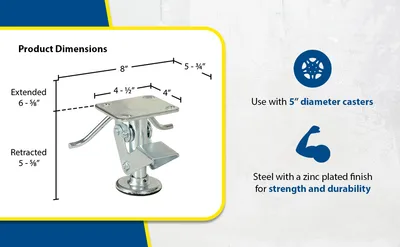 Vestil FL-5 economical floor lock feature highlights