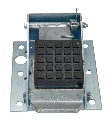 Vestil FL-LK-LP low profile floor lock shown from an alternate angle