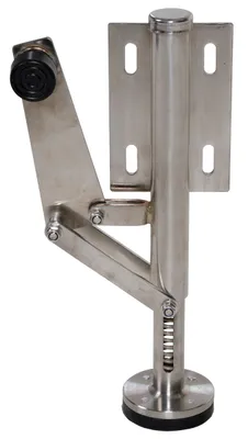 Vestil FL-LK-SMR-SS-R general purpose floor lock shown from an alternate angle