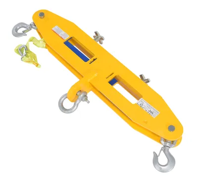 Vestil FLB-D-10 forklift lifting beam shown from an alternate angle
