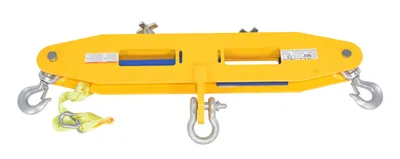 Vestil FLB-D-10 forklift lifting beam shown from an alternate angle