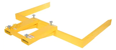 Vestil FLDM-2-72 fork mounted front load dumpster mover shown from an alternate angle