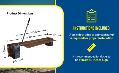 Vestil FM-2572 edge-o-dock leveler feature highlights