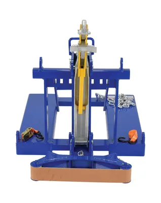 Vestil FMDL-1-LDS-B1 automatic eagle beak drum lifter shown from an alternate angle