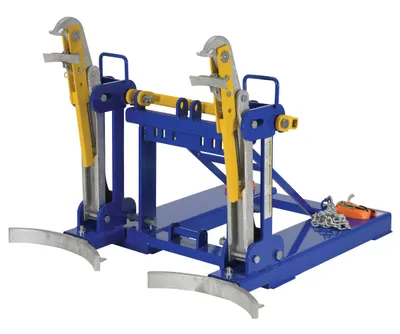 Vestil FMDL-2 automatic eagle beak drum lifter shown from an alternate angle