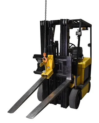 Vestil FORK-P fork lifter shown from an alternate angle