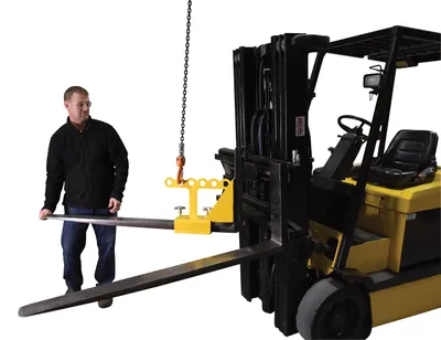 Vestil FORK-P fork lifter shown from an alternate angle