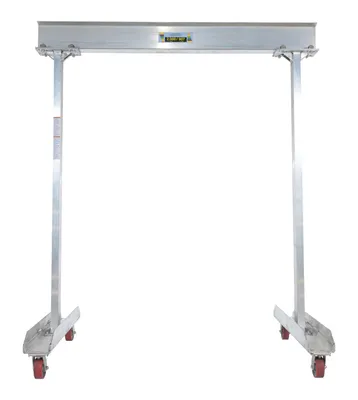 Vestil FPG-A-20-8 aluminum work area portable gantry crane shown from an alternate angle