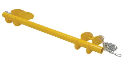 Vestil FRA-4-238 fork truck reel attachment shown from an alternate angle