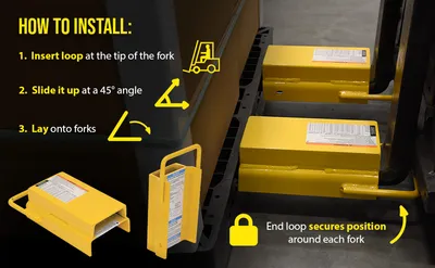 Vestil FRS-6-12 fork rear spacer feature highlights