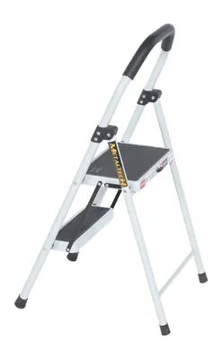 Vestil FSL-HS-2-225 fold-up step ladder shown from an alternate angle