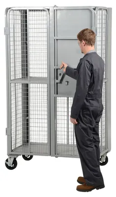 Vestil FST-2744-2 folding security truck shown from an alternate angle