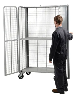 Vestil FST-2744-2 folding security truck shown from an alternate angle