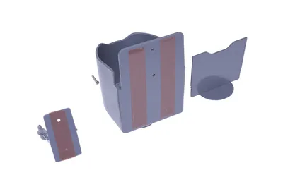 Vestil FTA-P-SWC stretch wrap caddy shown from an alternate angle