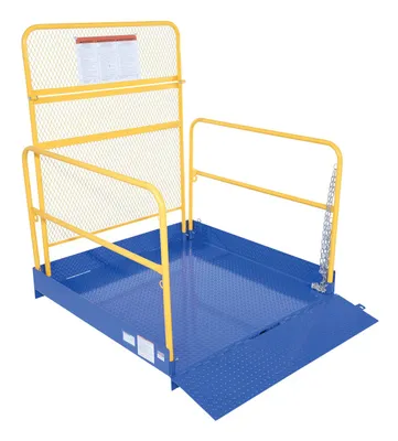 Vestil FTLP-5454-HR loading platforms for fork truck shown from an alternate angle