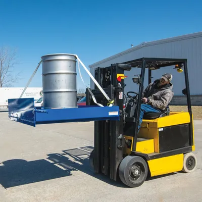 Vestil FTLP-5454 loading platforms for fork truck shown from an alternate angle