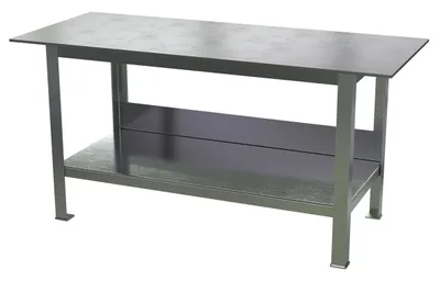 Vestil Steel Fixture Welding Table with 1/2 In. Thick Top 30 In. x 72 In. x 36 In. 8000 Lb. Capacity Bare