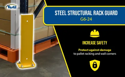 Vestil G6-24 structural rack guard feature highlights