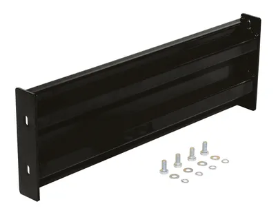 Vestil Steel 2 Ribbed Bolt On Style Guard Rail 30 In. Length Black