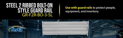 Vestil GR-F2R-BO-3-SL structural guard rails (drop-in and bolt-on style) feature highlights