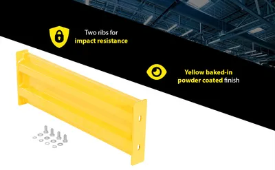 Vestil GR-F2R-BO-3-YL structural guard rails (drop-in and bolt-on style) feature highlights