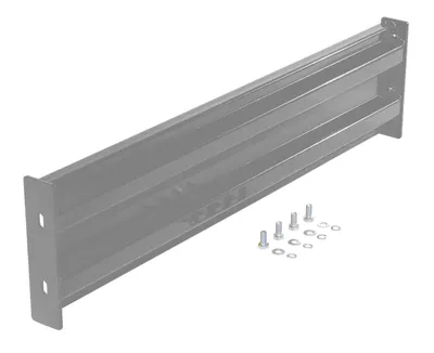 Vestil Steel 2 Ribbed Bolt On Style Guard Rail 42 In. Length Gray Semi Gloss