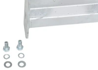 Vestil GR-F2R-BO-4-HDG structural guard rails (drop-in and bolt-on style) shown from an alternate angle