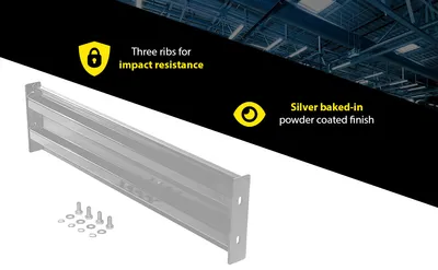 Vestil GR-F2R-BO-4-SL structural guard rails (drop-in and bolt-on style) feature highlights