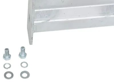 Vestil GR-F2R-BO-8-HDG structural guard rails (drop-in and bolt-on style) shown from an alternate angle