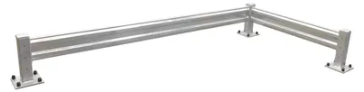 Vestil GR-F2R-BO-9-HDG structural guard rails (drop-in and bolt-on style) shown from an alternate angle