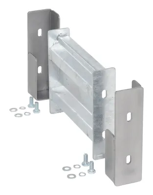 Vestil GR-F2R-DI-1-HDG structural guard rails (drop-in and bolt-on style) shown from an alternate angle